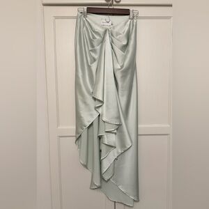 Significant Other Mint Green Satin Skirt size 4